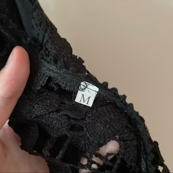 Black Lace Maxi Dress - Picture 5 of 10